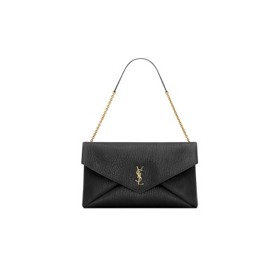 YSL CASSANDRE XL LAMBSKIN ENVELOPE WITH CHAIN 841702AACYT1000 (35*22*4.2cm)